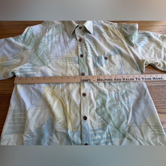 Island Republic Hawaiian Shirt Men's Size Large Silk Rayon Blend Pocket‎ - Picture 5 of 7